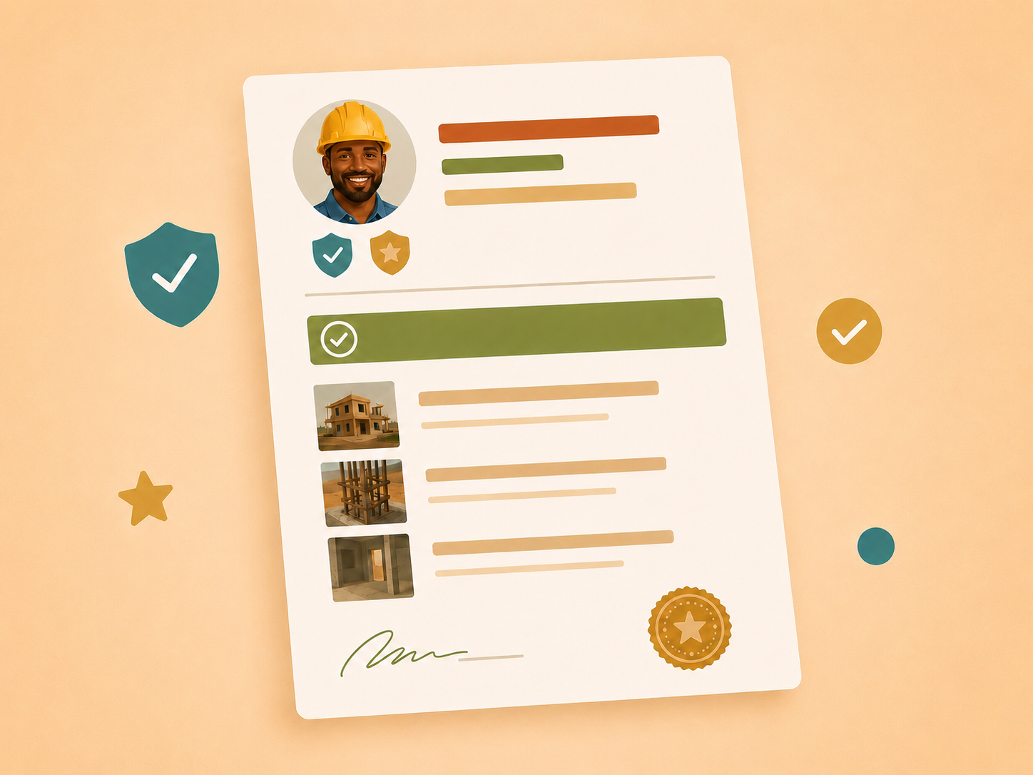 Inspector credentials on report